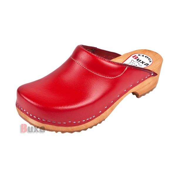 Schwedische Holzschuhe F3 - Rot