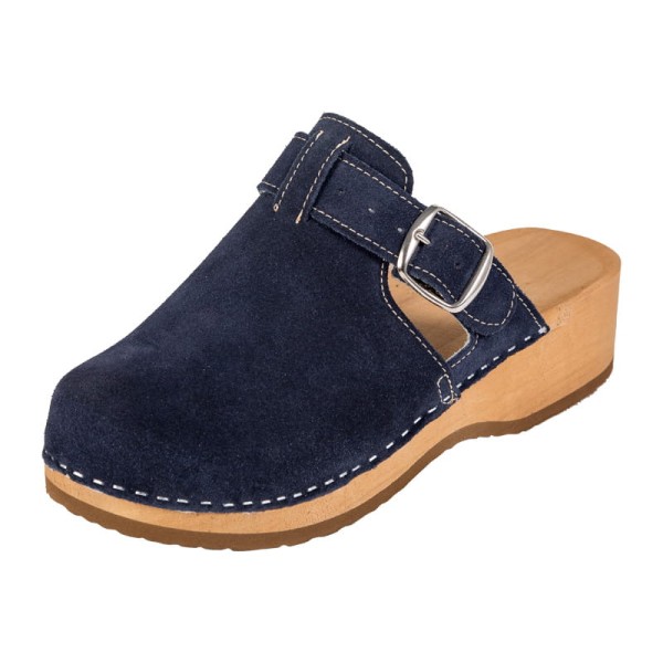 PZM2 Plateau-Clogs für Damen – Blaues Wildleder