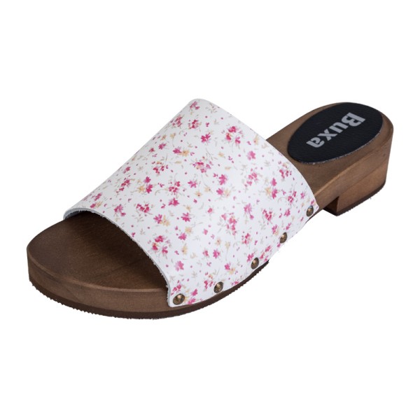 Damen Clogs Flip Flops L40 - Blumen