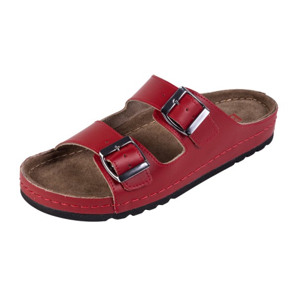 Women's medical shoes MEMORY - Flip flops - BZ110 - Red