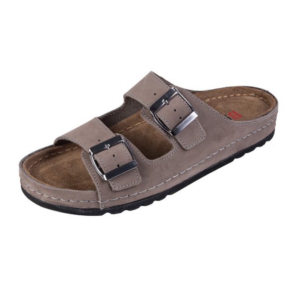 Women's medical shoes MEMORY - Flip flops - BZ110 - Gray Nubuck