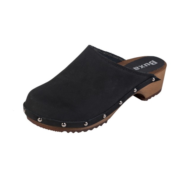 Damen-Clogs Klasik PE10 – Schwarzes Nubuk