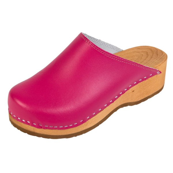 Women's Clogs On Platform PZM1 - Raspberry