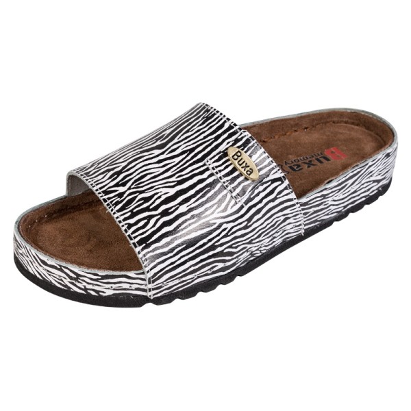 Women's medical shoes MEMORY - Flip flops - BZ115 - Zebra