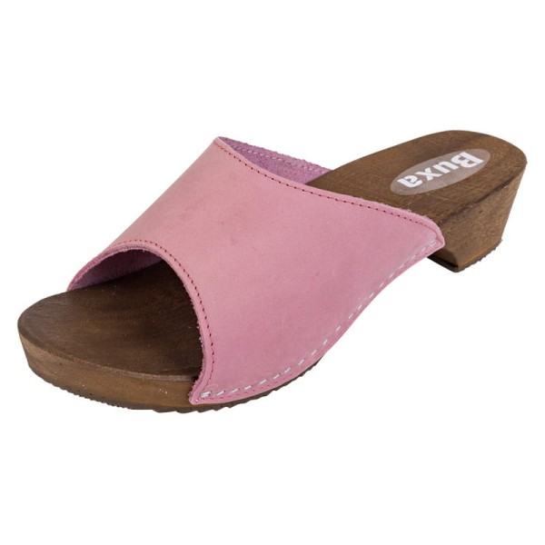 Damen Clogs Hausschuhe W40 – Rosa Nubuk