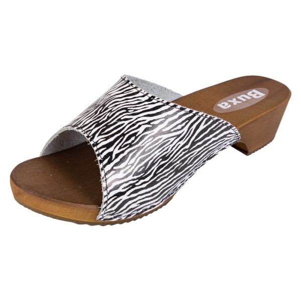 Damen Clogs Hausschuhe W40 - Zebra