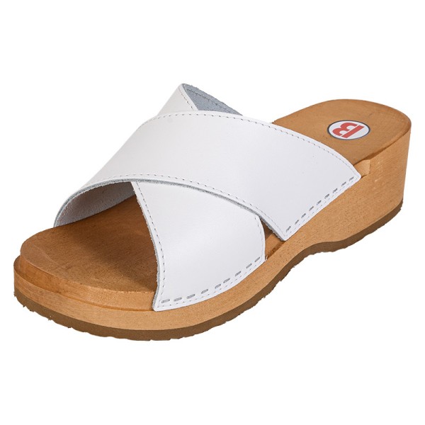 Women's PZM6 Platform Clogs - White