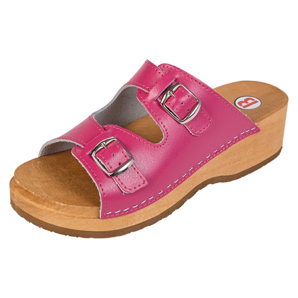 Damen-Plateau-Clogs PZM5 – Himbeere