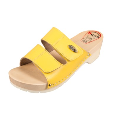 Drevákové Šľapky Na Gumenej Podrážke KPU1 - Žltá