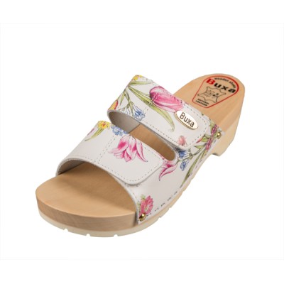 Drevákové Šľapky Na Gumenej Podrážke KPU1 - Kvetová